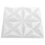 3D wall panels 24 units white origami 6 m² 50x50 cm by vidaXL, Wall covering - Ref: Foro24-150913, Price: 63,95 €, Discount: %