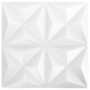 Paneles de pared 3D 24 unidades blanco origami 6 m² 50x50 cm