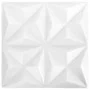 3D-Wandpaneele 48 Einheiten weißes Origami 12 m² 50x50 cm von vidaXL, Wandverkleidung - Ref: Foro24-150914, Preis: 118,56 €, ...
