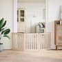 Puerta para perros plegable de 3 paneles, 150 cm, madera de