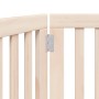 Puerta para perros plegable de 3 paneles, 150 cm, madera de