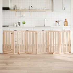 Puerta para perros con puerta plegable de 6 paneles, 300 cm