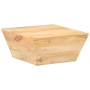 Mesa de centro forma de V madera maciza de mango 66x66x30 cm