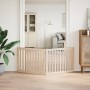 Puerta para perros plegable de 2 paneles, 160 cm, madera de