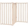 Puerta para perros plegable de 3 paneles, 150 cm, madera maciza