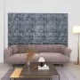 3D Wandpaneele 24 Stück diamantgrau 6 m² 50x50 cm von vidaXL, Wandverkleidung - Ref: Foro24-150919, Preis: 72,24 €, Rabatt: %