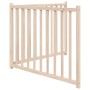 Puerta para perros plegable 2 paneles madera de abeto 160 cm