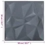 3D Wandpaneele 24 Stück diamantgrau 6 m² 50x50 cm von vidaXL, Wandverkleidung - Ref: Foro24-150919, Preis: 72,24 €, Rabatt: %
