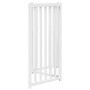 Puerta de perros plegable 3 paneles madera abeto blanco 150 cm