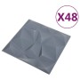 3D wall panels 48 units diamond gray 12 m² 50x50 cm by vidaXL, Wall covering - Ref: Foro24-150920, Price: 122,74 €, Discount: %