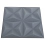 3D-Wandpaneele 24 Einheiten graues Origami 6 m² 50x50 cm von vidaXL, Wandverkleidung - Ref: Foro24-150921, Preis: 63,33 €, Ra...