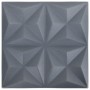 3D-Wandpaneele 24 Einheiten graues Origami 6 m² 50x50 cm von vidaXL, Wandverkleidung - Ref: Foro24-150921, Preis: 63,33 €, Ra...