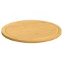 Tablas de cortar 6 uds bambú Ø40x1,5 cm