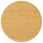 Tablas de cortar 6 uds bambú Ø40x1,5 cm
