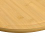 Tablas de cortar 6 uds bambú Ø40x1,5 cm