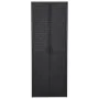 Black PP rattan garden storage cabinet 65x45x172 cm by vidaXL, Lockers and storage cabinets - Ref: Foro24-151237, Price: 286,...
