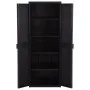 Black PP rattan garden storage cabinet 65x45x172 cm by vidaXL, Lockers and storage cabinets - Ref: Foro24-151237, Price: 286,...
