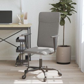 Silla de oficina altura ajustable tela gris oscuro