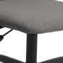 Silla de oficina altura ajustable tela gris oscuro