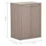 Gartenschrank, PP-Holzoptik, 65 x 45 x 88 cm von vidaXL, Schließfächer und Lagerschränke - Ref: Foro24-151239, Preis: 165,12 ...