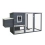 Chicken coop with 1 gray wooden egg cage by vidaXL, Cages and habitats for small animals - Ref: Foro24-170846, Price: 262,51 ...