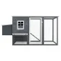 Chicken coop with 1 gray wooden egg cage by vidaXL, Cages and habitats for small animals - Ref: Foro24-170846, Price: 239,47 ...
