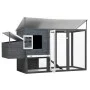Chicken coop with 1 gray wooden egg cage by vidaXL, Cages and habitats for small animals - Ref: Foro24-170846, Price: 239,47 ...