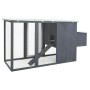 Chicken coop with 1 gray wooden egg cage by vidaXL, Cages and habitats for small animals - Ref: Foro24-170846, Price: 262,51 ...