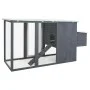Chicken coop with 1 gray wooden egg cage by vidaXL, Cages and habitats for small animals - Ref: Foro24-170846, Price: 239,47 ...