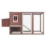 Hühnerstall mit 1 braunen Eierkäfig aus Holz von vidaXL, Käfige und Lebensräume für Kleintiere - Ref: Foro24-170847, Preis: 2...