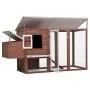 Chicken coop with 1 brown wooden egg cage by vidaXL, Cages and habitats for small animals - Ref: Foro24-170847, Price: 217,85...