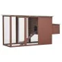 Chicken coop with 1 brown wooden egg cage by vidaXL, Cages and habitats for small animals - Ref: Foro24-170847, Price: 217,85...