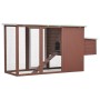 Hühnerstall mit 1 braunen Eierkäfig aus Holz von vidaXL, Käfige und Lebensräume für Kleintiere - Ref: Foro24-170847, Preis: 2...