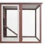 Chicken coop with 1 brown wooden egg cage by vidaXL, Cages and habitats for small animals - Ref: Foro24-170847, Price: 217,85...