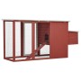 Henhouse with 1 red wooden egg cage by vidaXL, Cages and habitats for small animals - Ref: Foro24-170848, Price: 236,22 €, Di...