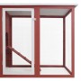 Henhouse with 1 red wooden egg cage by vidaXL, Cages and habitats for small animals - Ref: Foro24-170848, Price: 236,22 €, Di...