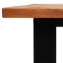 Mesa de comedor con borde vivo madera maciza acacia 200x90x75cm en Mesas de cocina y de comedor | Comprar online en Foro24