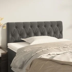Dark gray velvet headboard 100x7x78/88 cm by vidaXL, Headboards and footboards - Ref: Foro24-346335, Price: 54,99 €, Discount: %