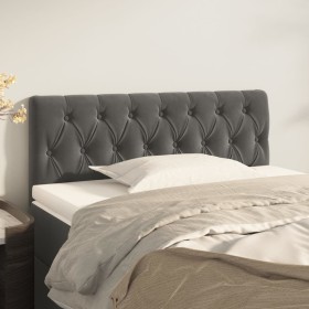 Dunkelgraues Samtkopfteil 100x7x78/88 cm von vidaXL, Kopf- und Fußteile - Ref: Foro24-346335, Preis: 55,97 €, Rabatt: %