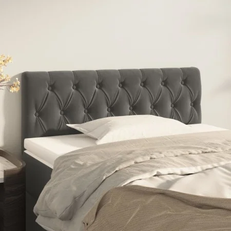 Cabecero de terciopelo gris oscuro 100x7x78/88 cm de vidaXL, Cabeceros y pies de cama - Ref: Foro24-346335, Precio: 54,99 €, ...