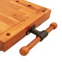 Tablero banco de trabajo con tornillo banco madera 52x44x9,5 cm