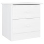 Mesita de noche ALTA madera maciza de pino blanco 41x35x41 cm