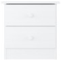 Mesita de noche ALTA madera maciza de pino blanco 41x35x41 cm