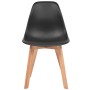 Esszimmerstühle 2 Einheiten aus schwarzem Kunststoff von vidaXL, Essstühle - Ref: Foro24-244777, Preis: 111,15 €, Rabatt: %