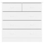 Cómoda cajonera ALTA madera maciza pino blanco 77x35x73 cm