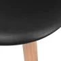 Sillas de comedor 2 unidades plástico negro de vidaXL, Sillas de comedor - Ref: Foro24-244777, Precio: 109,46 €, Descuento: %