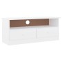 Mueble de TV con cajones ALTA madera de pino blanco 100x35x41cm en Muebles TV | Comprar online en Foro24