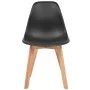 Esszimmerstühle 4 Einheiten aus schwarzem Kunststoff von vidaXL, Essstühle - Ref: Foro24-244778, Preis: 192,83 €, Rabatt: %