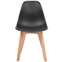 Esszimmerstühle 4 Einheiten aus schwarzem Kunststoff von vidaXL, Essstühle - Ref: Foro24-244778, Preis: 209,31 €, Rabatt: %