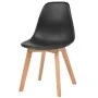 Esszimmerstühle 4 Einheiten aus schwarzem Kunststoff von vidaXL, Essstühle - Ref: Foro24-244778, Preis: 192,83 €, Rabatt: %